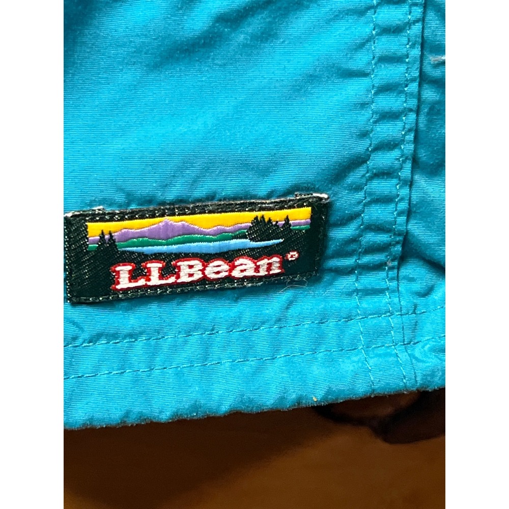 LL Bean‎ Teal Blue Pullover Anorak Jacket Hooded Lightweight Women M Vintage USA - Picture 2 of 10